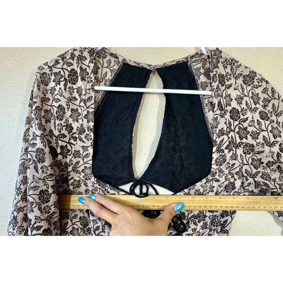 Free People Forever Timeless Soulmate Flowy Bohemian Jumpsuit W/ Back Cut Out S - Picture 13 of 16